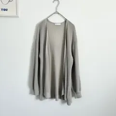 ドレスキップ　透かし編みカーディガン　長袖　キレイめ　ゆったり　さらっとのサムネイル