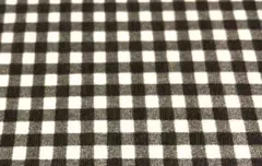 ギンガムチェック　スパンフライス　こげ茶　slowboat