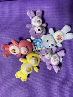 ケアベア マスコット キーホルダー ぬいぐるみセット