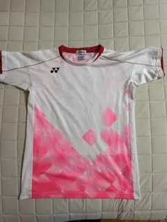 YONEX シャツ L ホワイト/レッド/ブルー - メルカリ