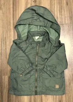 H&M　ジャンバー　アウター　ウインドブレーカー　カーキ　74サイズ