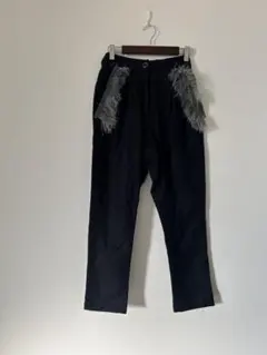 BLACK COMME des GARÇONS フリンジデザイン ワイドパンツ BLACK COMME des GARÇONS フリンジデザイン ワイドパンツ - メルカリ