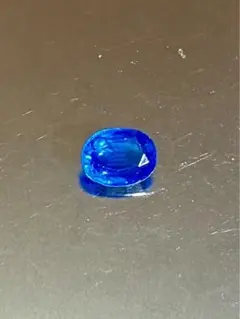 未処理スリランカ産ネオンブルーアパタイト0.79ct6.3×4.8mm