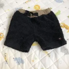 フリースパンツ 黒と茶色 80