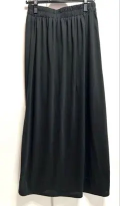 ロングスカート ゴムウエスト　ブラック