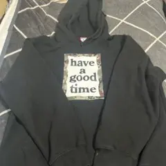 ブラックパーカー Lサイズ have a good time