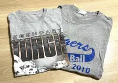 古着　プリントグレーTシャツセット　即購入◎