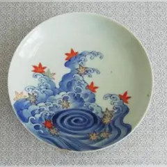 江戸後期　色鍋島櫛目高台中皿5枚　直径約15㎝　東Y7-0516⭐︎2Fタトチ 江戸後期 色鍋島櫛目高台中皿5枚 直径約15㎝ 東Y7-