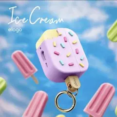 AirPods Pro3 アイスクリーム型 リキッドシリコンケース