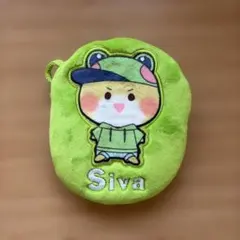 シヴァ　カラフルピーチ　ポーチ グリーン