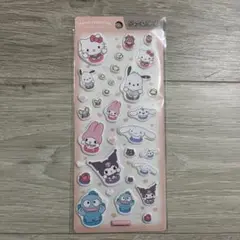 サンリオキャラクターズシール　ぷっくりシール カラフルキャラクター