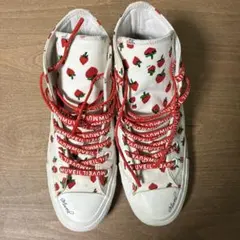 CONVERSE×MUVEIL ALLSTAR100HIいちご柄24cmのサムネイル