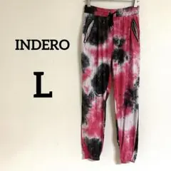 美品✨ INDERO タイダイ柄 ジョガーパンツ レッド ブラック ホワイト