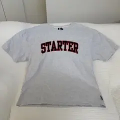 STARTER グレー ロゴ Tシャツ