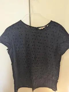 【美品】Levi's リーバイス 刺繍 コットン ブラウス ネイビー Mサイズのサムネイル