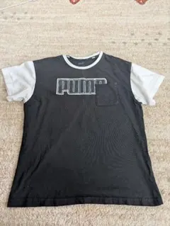 PUMA ポケット付き Tシャツ M 黒/白