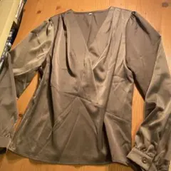 437.❤️サテン　光沢　ブラウス　d.i.a.(ダイヤ)系　セクシー