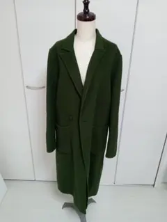 冬セール‼️ ZARA　WOMAN ザラウーマン グリーン ロングコート M