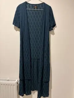 尼爾斯 短袖長款開襟衫