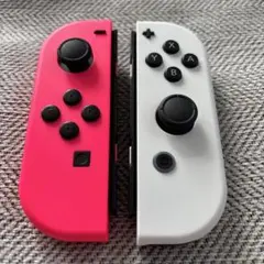 【美品純正完動品】Nintendo Switch Joy-Conピンクホワイト①