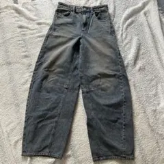 GU バレルレッグジーンズ Sサイズ