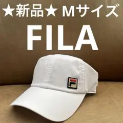 ★新品★速乾‼︎FILAフィラ メッシュテニスキャップ ホワイトMサイズ