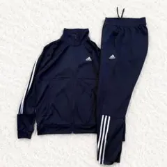 adidas ジャージ上下セットアップ ネイビー 3ライン セットアップ XLのサムネイル