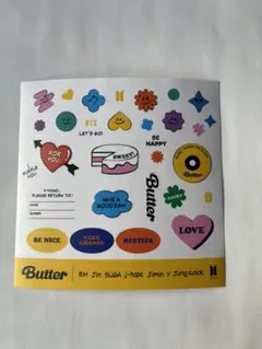BTS　BUTTER　Cream Ver.　ステッカー