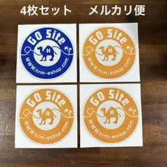 《ハリウッドランチマーケット》 ステッカー 4枚セット シール ブルー イエロー