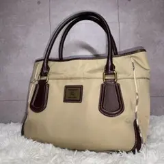 BURBERRY BLUE LABELノバチェック トートバッグ 舟形 巾着型 - メルカリ