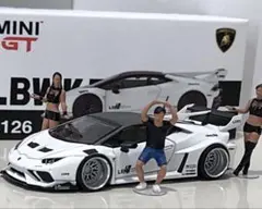 LBWK 1/64 miniGTウラカン LBシルエット 深リムカスタム