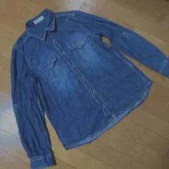 デニムシャツ 長袖 シャツ