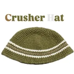 クラッシャーハット ビーニー　帽子　ニット帽　男女兼用