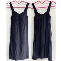 UNIQLO カップ付き レーヨン混 ワンピース チュニック ノースリーブ