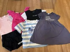 キッズ女の子トップス4個、半ズボン、ワンピースセット　110-120 即日発送