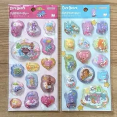 ケアベア ポップデコパーティー　わたあめカプセルシール