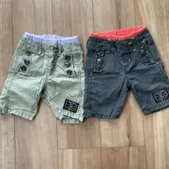 JUNKSTORE ショートパンツ 色違い2点セット　80