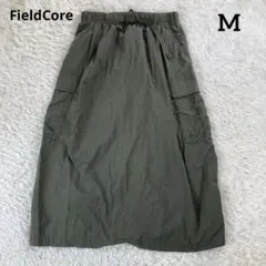 ワークマン フィールドコア ナイロン100% カーゴスカート ベルト カーキ Mのサムネイル