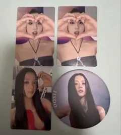 BLACKPINK ジス 缶バッジ トレカ ポップアップ