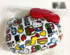 【新品】ハローキティ 50周年記念グッズ 限定 フェイスポーチ リールパスケース