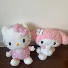ハローキティ・マイメロディ ぬいぐるみセット ハローキティとマイメロディ ぬいぐるみセット - メルカリ