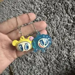 イエロー＆ブルーキャラクターキーホルダーセット
