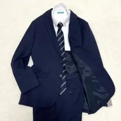 【新品】グリーンレーベルリラクシング　スーツ　セットアップ　ネイビー　M