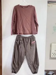 無印良品（MUJI）長袖カットソー ＆ リネンパンツ S