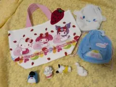 サクマ×サンリオ コラボトートバッグ 巾着 フィギュア　7点セット