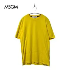 定価2万 MSGM 無地T Tシャツ 半袖 バックロゴ 刺繍ロゴ イタリア製のサムネイル