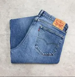 メキシコ製　リーバイス502　デニムパンツ　古着　ヒゲ縦落ち　インディゴ