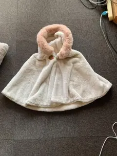 専用！着用1回！美品！130センチあったか　かわいいポンチョ