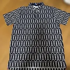 oclunic Lサイズ ネイビー パターン柄 ゴルフウェア シャツ