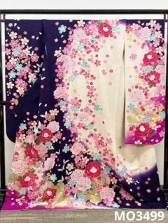 振袖 銀通し 金彩 ラメ刺繍 身丈168cm 撥水加工済 MO3499 - メルカリ